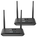 PAKITE正規品ワイヤレスHDMI送信機と受信機、hdmi 無線 キット、1080 PフルHD、最大距離200 M、赤外線リモコン拡張、HDMIリング出力送信機、ケーブルテレビボックスカメラプロジェクタノートパソコンに適している (技適認証番号:R 217-220554) (モデル850)(2)