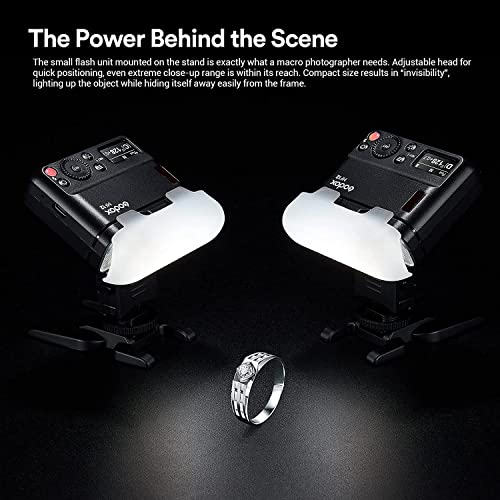 Godox MF12-K2 マクロフラッシュ セット TTL 2.4G リサイクルタイム0.01～1.7 幅広い交換性 マクロ撮影 [並行輸入品]
