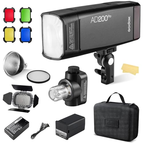 GODOX AD200Pro ポータブルフラッシュ ポケット TTL スピードライト GN52 GN60 1/ 8000s HSS 無線制御 高速同期 200Ws強力パワ 1.5秒フル充電 スローシンクロ発光モード 液晶スクリーン 標準リフレクター バーンドア ハニカムグリッド GODOX AD200Pro ポータブルフラッシュ ポケット TTL スピードライト GN52 GN60 1/ 8000s HSS 無線制御 高速同期 200Ws強力パワ 1.5秒フル充電 スローシンクロ発光モード 液晶スクリーン 標準リフレクター バーンドア ハニカムグリッド