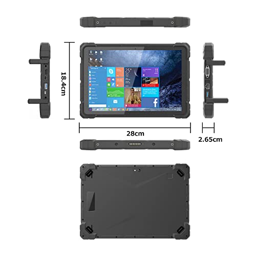 HigolePC タブレットPC F7GA 10.1型 堅牢タブレット インテル Celeron N4120 / 8GB / 128GB / Windows11 Pro/タッチパネル 防水タブレット 現場用タブレット 高速Wi-Fi / BT4.2 / GPS/有線LAN /RS232(DB9) / ウェブカメラ IP67