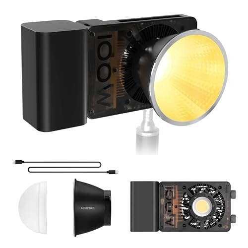 ZHIYUN CINEPEER CX100 100W ƥ饤 Х顼 2700-6500K COB饤 ǲ/饤֥ȥ꡼...