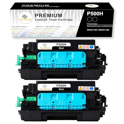 RICOH リコー用 P500H 2本セット 「大容量」 トナーカートリッジ 印刷枚数：約14000枚（A4用紙に5%密度で印字した場合の参考値) 対応機種：RICOH P 501 / RICOH P 500 残量表示対応 ※P500 514203 / P500L 514202 / P500H 514204 対応