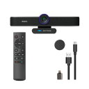 Tenveo VA300C 4Kウェブカメラマイクとスピーカー内蔵一体型webカメラ 4倍デジタルズーム AI顔認識広角80°USB&Type-C接続プライバシ...