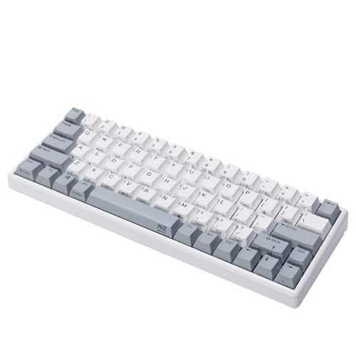 NiZ キーボード Atom66 静電容量無接点方式 ワイヤレスキーボード 白い 66キー キー荷重35g 英語配列 PBT製キーキャップ搭載 Win/Mac両対応 ワイヤレスキーボードBluetooth/2.4G/有線 専用ソフトウェア キーマップ変更ツールによる高カスタマイズ性