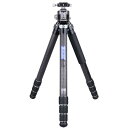 ARTCISE 2024 デザイントラベル三脚超大型コンパクトカーボン三脚 全高1980mm 40mm直径カーボンファイバー材質三脚 超高耐荷重40kg以上 中心軸付き 4段 ナットロック式 収納バック付き 旅行用 902C+ (902C) (CS902C+雲台)(2)