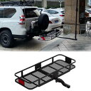 車用 ヒッチキャリア ヒッチキャリアカーゴ 折り畳み可 アウトドア キャンプ 外装パーツ 汎用アクセサリ 耐荷重230KG 防錆コーティング付き