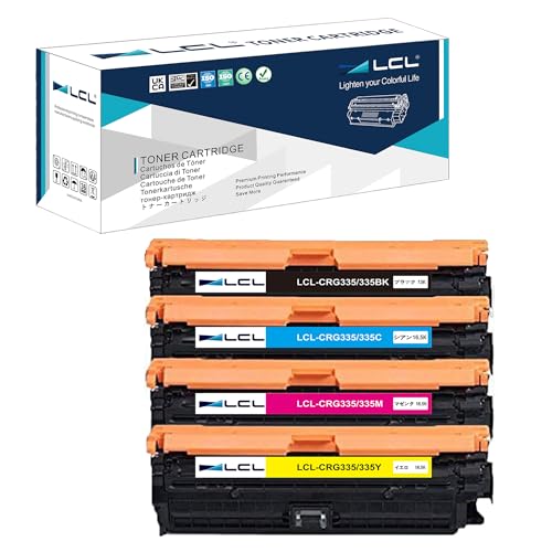 LCL Canon用 キャノン用 335e 335BK CRG-335e CRG-335 CRG-335eblk CRG-335BLK CRG-335CYN CRG-335YLE CRG-335MAG 増量 再生トナーカートリッジ （4色セット） 対応機種：LBP9660Ci LBP9520C LBP841C LBP842C LBP843CI M775D