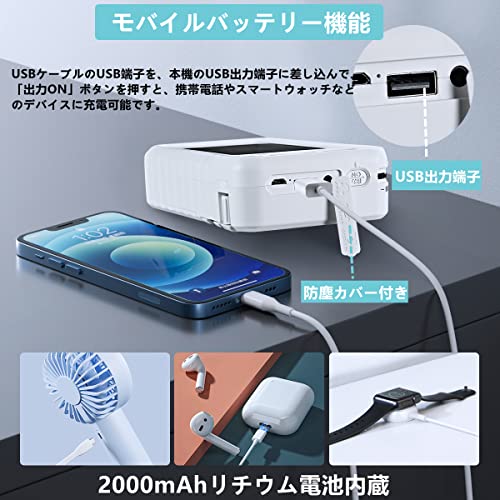 【中古】【非常に良い】【2021アップグレード 】TLAXCAポータブルテレビ ワンセグテレビ 4.3インチ FM/AMラジオ機能搭載携帯テレビ エコラジテレビ 防災テレビ 手回し充
