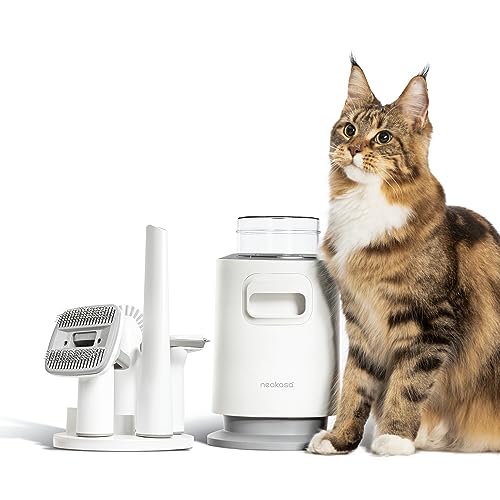 猫・小型犬にぴったりNeakasa P0lite ペット用ブラシセット グルーミング掃除機 強力吸引 4in1多機能ペットの毛 掃除機 収納スタンド付き 抜け毛対策 ペット用品 抜け毛取りクリーナ(4)