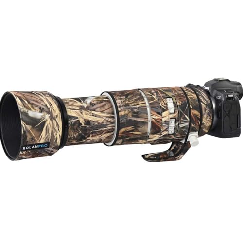 ROLANPRO 防水レンズカバー 適用Canon RF 100-500mm F/4.5-7.1 L用 USM カモフラージュ レインカバー -..