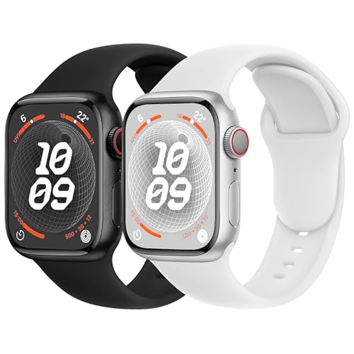 DONEGANI SBC2 コンパチブル Apple Watch バンド アップルウォッチ Ultra 2 49mm, シリーズ 10 46mm, 9 8 7 45mm 41mm, SE 6 5 4 44mm 40mm, 3 2 1 42mm 38mm スポーツ, シリコン, メンズ, レディース