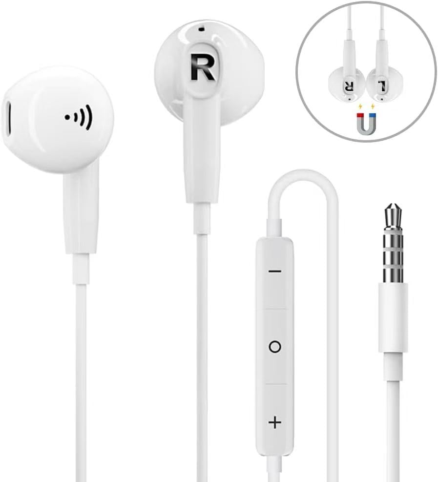 イヤホン 有線イヤホン 3.5mmジャック HIFI音質 音量調整 重低音 ノイズキャンセリング マイク付き 通話可能 ハイレゾ クリア通話 音量調節 ステレオイヤフォン