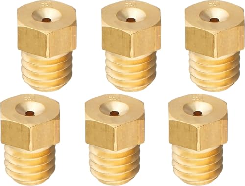 メインジェット Jetsetmoto メインジェット 6個セット ミクニ 六角小 M/J (6X8) #80#95#100#110#120#125 メインジェット キャブレターセッティング 適合YSR80 YSR50 TZR50（'90～'92） TDR50