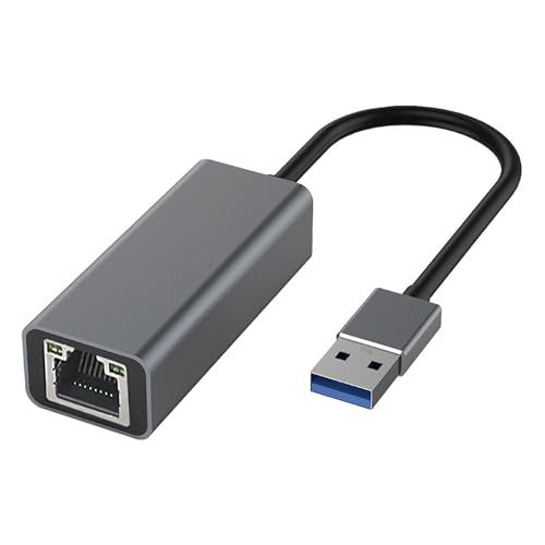TRkin 有線LANアダプタUSB 3.0ギガビットイーサネットアダプタ1000 Mbps高速USBRJ 45変換USB LAN変換インターネットアダプタアルミニウム合金Windows/MC OS/Linusなど対応MacBook Pro 2022/2021/2020、MacBook Air
