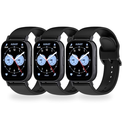 [BABEJIA] Xiaomi Redmi Watch 4/5 Active/5Lite 交換ベルト、3本セット換えバンド Redmi Watch 4/5 Active/5LiteとXiaomi Smart Band 9/8 Pro通用、柔らかいTPU交換バンド、金属コネクターで長持ち 取り付け簡単 通気 防汗 防水