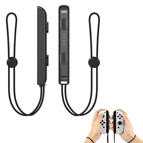 SZSL Switch Joycon 用リストストラップ 1組 ゲームパッドリストスト ストラップ交換用 アクセサリー Joy-Conコントローラー用 リストストラップ 落下防止 締め付け調整可能 アクセサリー