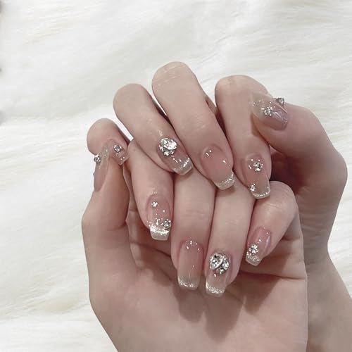 ALLVD ネイルパッチ24枚キャッツアイグラデーションヌードカラー日常節約おしゃれかわいい人気和風パー..