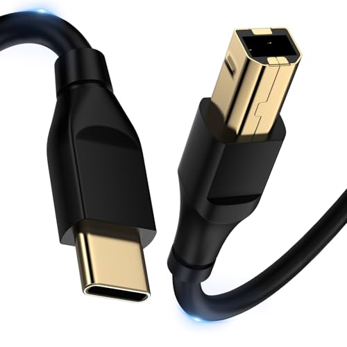 USB C to USB B プリンターケーブル USBケーブル Type-C to Type-B ケーブル 高耐久性 オーディオDAC ..