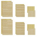 OptiPro アルファベット シール 3mm 12枚 金属ステッカー 防水DIYネイルシール アルファベット キラキラ 数字 英字 手作り 手帳 貼り紙 電話装飾 スケジュールシール 自粘着 DIY手作りコラージュ素材(3)