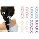 リボン 髪飾り 4色 40個セット 小さめ 可愛ヘアクリップ 蝶結 リボンクリップ レディース おしゃれ 髪留め 花火大会 誕生日 成人式 入学式 発表会 結婚...
