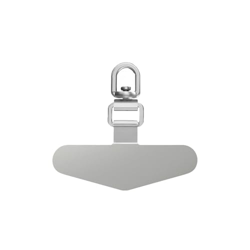 IAKTDステンレスクリップ/携帯ストラップガスケット/薄型0.4 mm（軟膜含む）/360°回転式/浮きない曲げ設計/ステンレス/携帯ストラップホルダー/薄型/丈夫20 kg荷重能力/携帯ケースに挟む/全機種対応/充電の妨げにならない/落下防止/原色