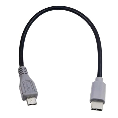Type C - Micro USB 変換 ケーブル タイプC マイクロUSBケーブル オス/オス 約25cm 短い USB 2.0ケーブ..