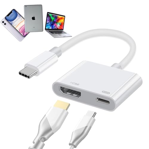 2025新登場USB C Type C HDMI 変換アダプター 2in1 4K@60HZ 映像出力