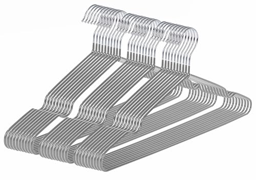 ハンガー 滑らない 30本組 すべらないハンガー PVC特殊ラバー加工 かたくずれ防止 clothes hanger スリム 軽量 おしゃれ 滑らない 滑り落ちない 乾湿両用 はんがー (グレー) ハンガー 滑らない 30本組 すべらないハンガー PVC特殊ラバー加工 かたくずれ防止 clothes hanger スリム 軽量 おしゃれ 滑らない 滑り落ちない 乾湿両用 はんがー (グレー)