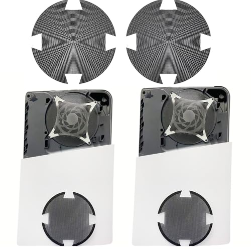 PS5 Pro/PS5 slim 対応 ダストフィルター ほこり 防止 防塵 ホコリカバー ファン カバー PlayStation 5 Pro光学ドライブバージョン/デジタルバージョンゲームコンソールアクセサリー (2個入り)