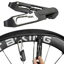 yowodana 自転車 マルチツール 携帯マルチツール 自転車工具セット パンク修理キット 14in1 多機能 開閉が簡単 軽量 耐久性 高硬度 コンパクト ...