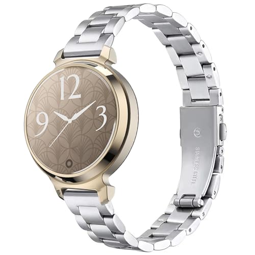 [Haotop] バンド Compatible for Lily 2 金属ステンレス製の交換用ストラップ 交換ベルト (シルバー)