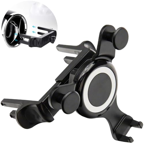 スマホホルダー 車 10.5*8*10.5cm 車載ホルダー スマホスタンド 携帯 スマートフォン カー用品 360度調整 自由調節 クリップ式 口 エアコン吹き出し口 便利グッズ
