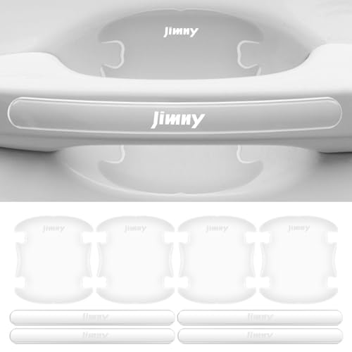 Jimny ドアハンドルプロテクター 全シリーズ適用 車用パーツ ドアハンドル保護 傷防止 外装パーツ シール ステッカー カバー 専用ロゴ入り 簡単取り付け ...
