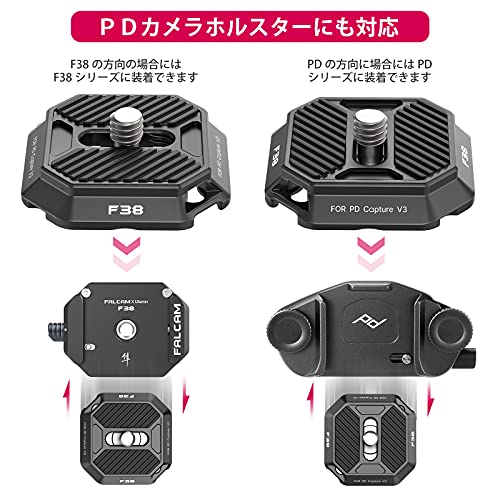 ULANZI FALCAM F38 スペアシュー クイックリリースプレート F38シリーズ&ピークデ...