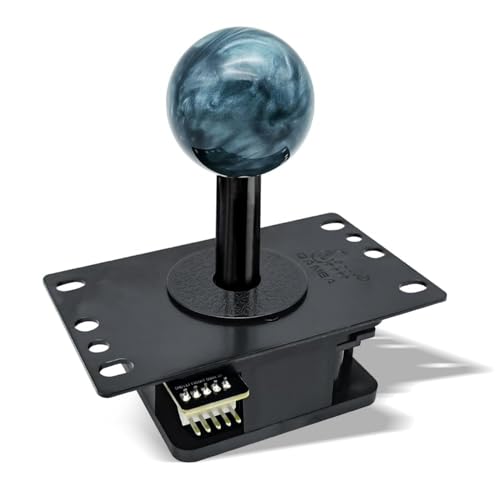 QANBA Gravity V8 アケコン レバー 重力機械軸 静音レバー 0.5倍/2倍の弾力 四角ガイド 円形ガイド 八角形ガイド 7000万回のスイッチ寿命 アーケードコントローラーのジョイスティック交換用