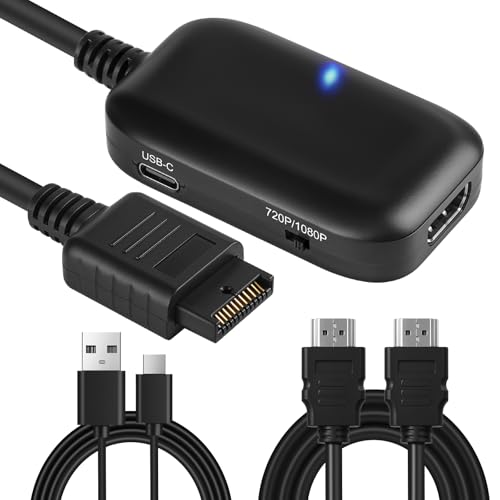 L'QECTED PS1/PS2 HDMI 変換 コンバーター 1080P(16:9) / 720P(4:3) 切替出力(1.5M HDMI接続ケーブルが付属します)プレステ2 HDMI 変換アダプター PS1/PS2/PS one 対応 AV MULTI端子出力対応 -ブラック・PS one / PS1 / PS2をHDMI出力に対応プレステ1、プレステ2、PS oneに対応したHDMI変換アダプターです。AV MULTI端子出力を搭載したPS機種専用設計で、現代のテレビでクラシックゲームを楽しめます。・アスペクト比の切り替え本製品は出力解像度として**1080P（16:9）と720P（4:3）**に対応しています。側面のスイッチで簡単に切替可能で、テレビや好みに応じて最適な表示設定をお選びいただけます。・※ご使用上の注意※本製品はPS2 / PS1からHDMIへの変換専用です。・AVマルチアウト端子経由の映像をHDMIに変換しますが、元のゲーム画質以上にはなりません（アップスケール機能なし）。・アスペクト比の変更は不可です。1080P出力時は16:9、720P出力時は4:3となります。・「No signal」表示時はケーブルの抜き差しや電源の再接続で復旧することがあります。・AVマルチアウト端子出力搭載モデル専用です。・USB-C給電が必要本製品の使用には外部電源が必要です。付属のUSB-Cケーブルを使用し、USBポートまたはACアダプターから給電してください。安定動作のため、5V / 1Aの出力を推奨いたします。・パッケージ内容1×PS1/PS2HDMI変換アダプター、1×Type C-USB電源ケーブル（1M）*1（電源アダプターは付属しません）、1×HDMIケーブル（1.5M）・安心保証商品に不具合がございましたら、到着後60日以内であれば返品・交換を承りますので、ご安心ください。ブランド: L'QECTEDメーカー: L'QECTEDJAN: 0702571946953