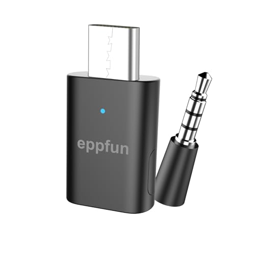 eppfun AK3040Pro PS5 Switch PC iphone用 USB-C Bluetooth 5.2 APTX-Adaptiveトランスミッター APTX/APTX HD/SBC対応 低遅延 送信機 オーディオ アダプタ ミニマイク付属