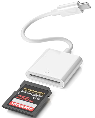 YOFEEPOPSDカードリーダー Type-C USB C 3.0 OTG対応 SDXC対応 iPhone17/16/15対応・写真・動画を手軽に管理デジタルカメラやドライブレコーダーのSDカード内データをスマホやPCへ簡単転送。旅行や外出先での確認・保存にも便利です。・高速USB C3.0転送USB C 3.0規格に対応し、写真・動画・大容量ファイルをスムーズに転送。作業時間を短縮し、快適なデータ管理を実現します。・OTG対応で直接アクセス対応スマートフォンやタブレットに接続するだけでSDカードのデータを閲覧・保存可能。パソコンを使わず手軽に利用できます。・ドライバー不要の簡単操作専用アプリや複雑な設定は不要。接続するだけで使用できるプラグ＆プレイ設計で、初めてでも簡単に操作できます。・幅広い機器に対応iPhone17/16/15シリーズ、iPad、MacBook、Androidスマートフォン、Windows PCなどType-C搭載機器で使用できます。ブランド: YOFEEPOPメーカー: YOFEEPOP
