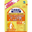 【製品特徴】 健康的なダイエットに 食事をエネルギーに変える3成分 着色料・香料・保存料すべて無添加 【成分・分量】 信頼への全成分表示（製造時、1日目安量あたりの含有量） コエンザイムQ1030.0mg α-リポ酸30.0mg L-カルニチンL-酒石酸塩 （L-カルニチン120mg含有）180.0mg 黒胡椒エキス5.0mg 結晶セルロース262.4mg ステアリン酸カルシウム6.0mg 微粒酸化ケイ素6.6mg カプセル被包材：ゼラチン 【栄養成分表示】＜1日目安量（2粒）あたり＞ エネルギー2.7kcal たんぱく質0.19g 脂質0.06g 炭水化物0.36g 食塩相当量0〜0.0019g カルシウム0.08〜0.8mg コエンザイムQ1030mg α-リポ酸30mg L-カルニチン120mg 原材料名L-カルニチンL-酒石酸塩、ゼラチン、コエンザイムQ10、チオクト酸(α-リポ酸)、黒胡椒エキス/結晶セルロース、微粒酸化ケイ素、ステアリン酸カルシウム 内容量19.4g（323mg×60粒、カプセル含む）※1粒含有量260mg 【召し上がり方】 1日の摂取目安量：2粒 栄養補助食品として 1日2粒を目安に、かまずに水またはお湯とともにお召し上がりください。 ※短期間に大量に摂ることは避けてください。 食生活は、主食、主菜、副菜を基本に、食事のバランスを。 【使用上の注意】 ・乳幼児・小児の手の届かない所に置いてください。 ・乳幼児・小児には与えないでください。 ・動物には与えないでください。 ・薬を服用中、通院中又は妊娠・授乳中の方は医師にご相談ください。 ・食物アレルギーの方は原材料名をご確認の上、お召し上がりください。 ・本品の摂取により、空腹感、あくび、悪心、冷や汗、手足の振るえなどの症状が出た場合には摂取を中止し、医師、薬剤師にご相談ください。 ・体質体調により、まれに体に合わない場合(発疹、胃部不快感など)があります。その際はご使用を中止ください。 ・天然由来の原料を使用のため色等が変化することがありますが、品質に問題はありません。 【保管および取扱い上の注意】 直射日光を避け、湿気の少ない涼しい所に保存してください。商品名：コエンザイムQ10 α-リポ酸 L-カルニチン 60粒 メーカー：小林製薬 生産国：日本 商品区分：健康食品 広告文責：有限会社新薬堂薬局 電話番号：047-323-6860