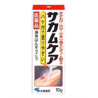 【第3類医薬品】★定形外郵便で配送★小林製薬 サカムケア 10g/キズ/液体絆創膏/ばんそうこう/ヒビ【コンビニ受取不可】