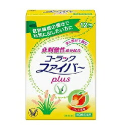 【第3類医薬品】★定形外郵便で配送★大正製薬 コーラックファイバー plus 12包（りんご風味）/非刺激性成分配合