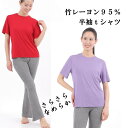 【在庫処分】LT24 レディスTシャツ 竹レーヨン インナー 無地 抗菌 消臭 竹布 竹繊維 ギフト 対策 肌着 汗取りインナー 女性 敏感肌 低刺激【脅威の吸...