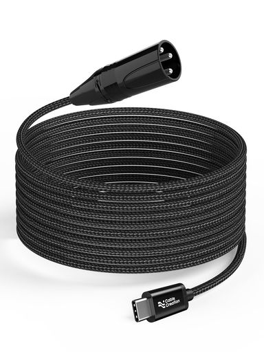 CableCreation USB C to XLR 約3メートル、Type オーディオ出力 オス端子 ケーブル,