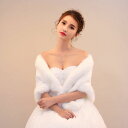 シリウス 楽天市場店 新生活用品 毛皮風ミンクケープ .ファーショール ファーストール ポンチョ ボレロ ストール