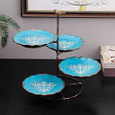 シリウス 楽天市場店 新生活用品 高級果物皿 盛り皿 お菓子皿、フルーツプレート、花柄豪華〜果物カゴ お菓子
