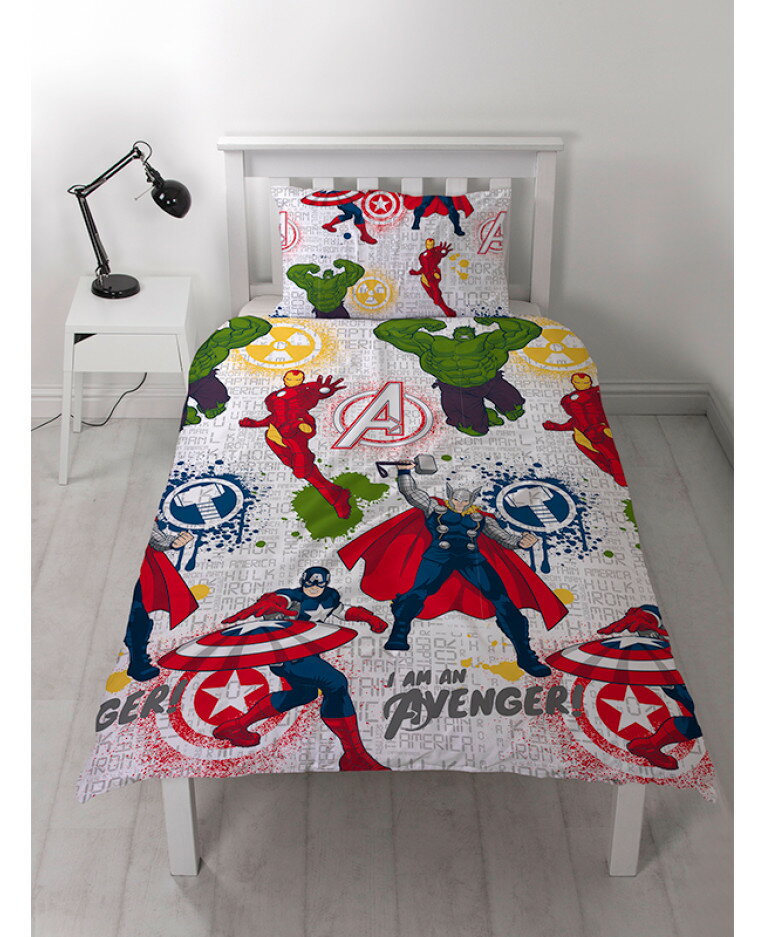 MARVEL Avengers アベンジャーズ 布団カバー + 枕カバー セット