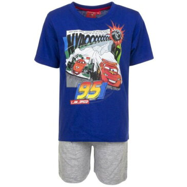 Disney Cars ディズニー　カーズ　Tシャツ　パジャマ　半袖　上下セット　子供用　 2108 青