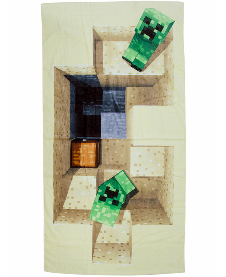MINECRAFT　レゴ　マインクラフト　 ビーチタオル　バスタオル　綿100％　70cm×140cm 1