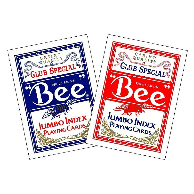 商品説明 商品名 ビー　Bee　トランプ　プレイングカード　 ジャンボインデックス　クラブスペシャル　CLUB SPECIAL JUMBO INDEX Playing Cards　米国製　日時指定不可 仕様 カードサイズ：88×63mm（ポーカーサイズ） 素材／材質 材質：紙（CAMBRIC仕上げ） ご注意事項 モニターの発色の具合によって実際のものと色が異なる場合がございます。ご了承ください。 その他 米国製。数字部分が大きく、見易いトランプです。