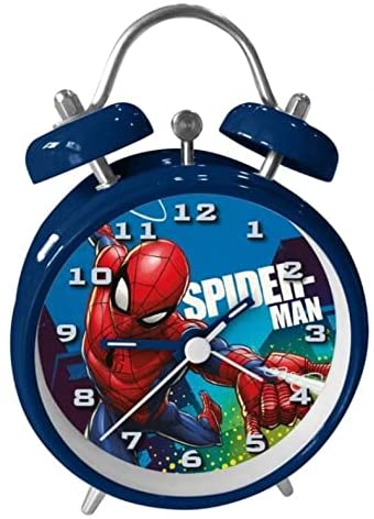 マーベル　スパイダーマン　MARVEL SPIDERMAN 大音量 目覚まし時計 アナログ めざまし時計 置き時計 時計 おしゃれ 子供 電池式 乾電池 clock